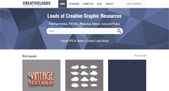 Desktop Screenshot of creativeloads.com